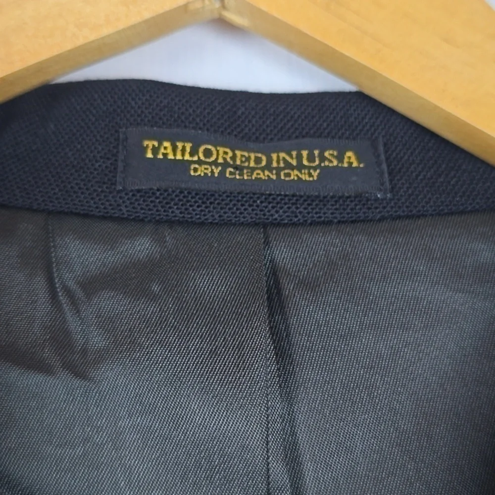 Muldoons |Mens Navy and Brass Suit Jacket Coat Preppy Dressy Sz.42r